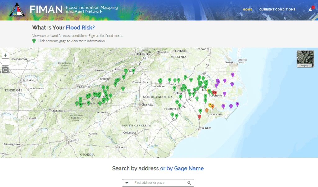 NC Flood Inundation Mapping & Alert Network