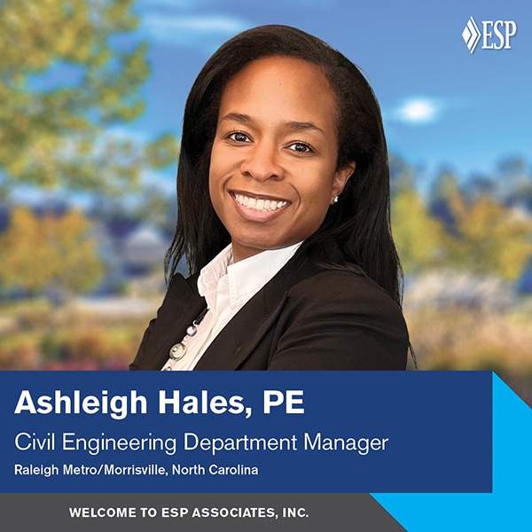 News / Ashleigh Hales Joins ESP as Civil Department Manager