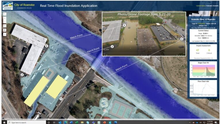 Roanoke Real-Time Flood Inundation Mapping Application