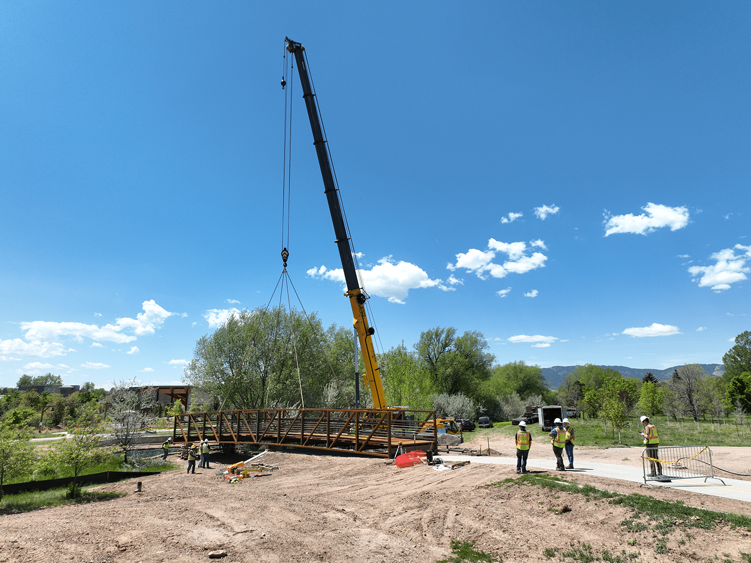 Phemister Trail_Bridge Installation